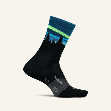 Feetures Trail Max Cushion Mini Crew Blue Aurora