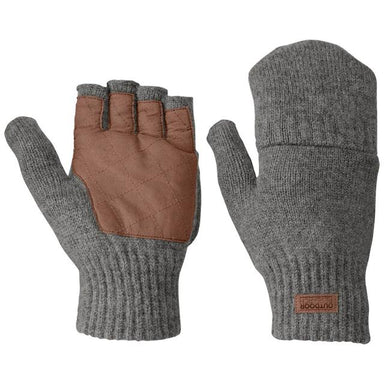 Outdoor Research Lost Coast Fingerless Mitts Pewter