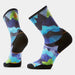 Smartwool Trail Run Summit Sector Print Crew Socks Nightfall Blue Nightfall Blue