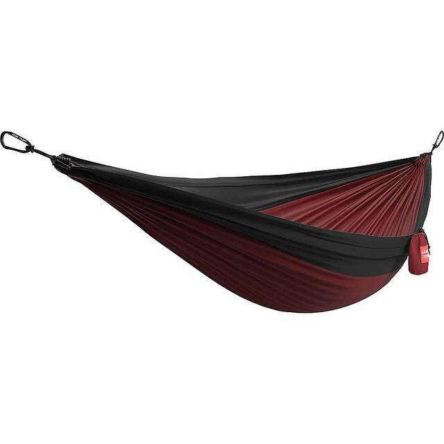 Grand Trunk Double Deluxe Parachute Nylon Hammock W/straps Crimson/Charcoal