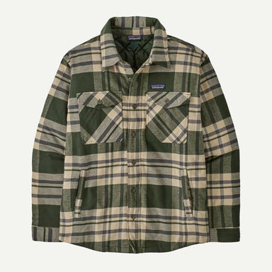 Patagonia Lightweight Insulated Fjord Flannel Shirt Old Growth Green