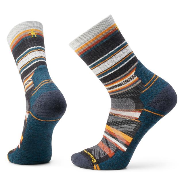 Smartwool Unisex Hike Panorama Crew Socks Charcoal