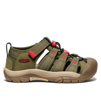 Keen ビッグキッズ ニューポート エイチツー サンダル Martini Olive/Aura Orange