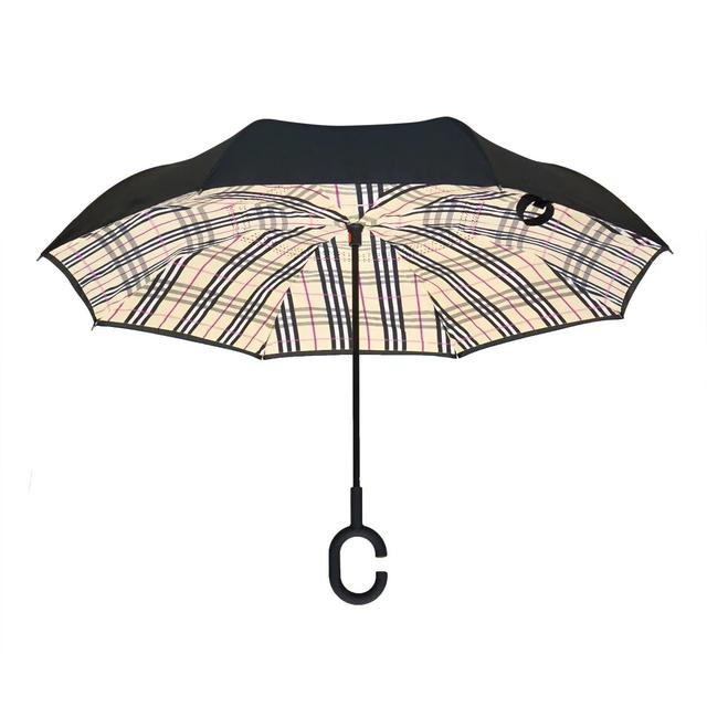 Calla Topsy Turvy Umbrella Black