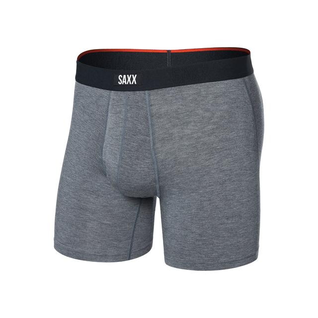 Saxx Vibe Xtra Soft Comfort Boxer Briefs Dark Grey Heather