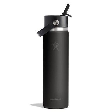 Hydro Flask 24 Oz Wide Mouth With Flex Straw Cap - Tonal Black