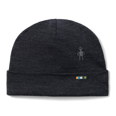Smartwool Unisex ' Thermal Merino Reversible Cuffed Beanie Hat Charcoal Heather
