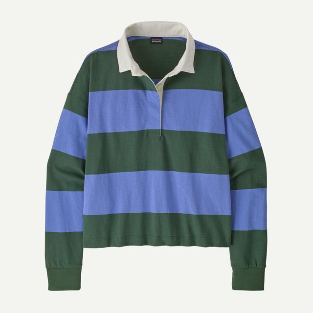 Patagonia Long Sleeved Rugby Shirt Diver Blue