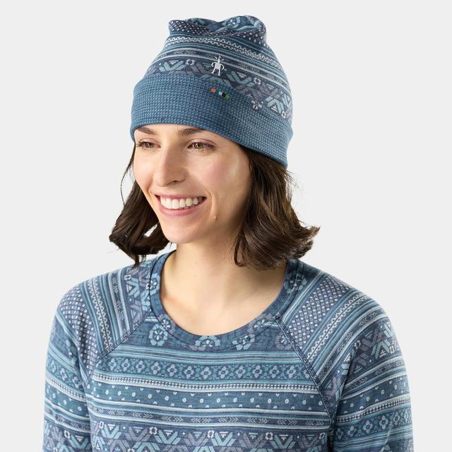 Smartwool Unisex Thermal Merino Reversible Cuffed Beanie Hat Nightfall Fair Isle Fun