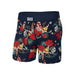 Saxx Ultra Super Soft Boxer Briefs Hawaiian Pizza- Navy