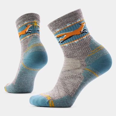 Smartwool Hike Fox Meadow Mid Crew Socks Taupe - Natural Marl