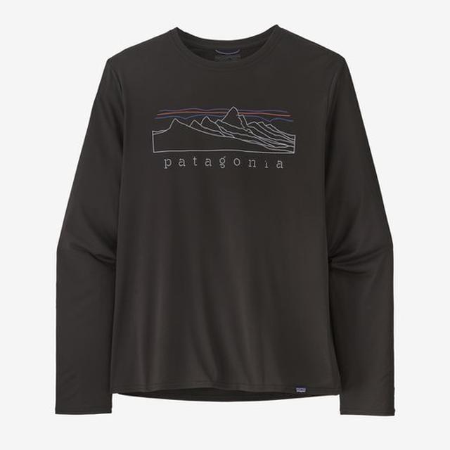 Patagonia Long Sleeved Capilene Cool Daily Graphic Shirt Black