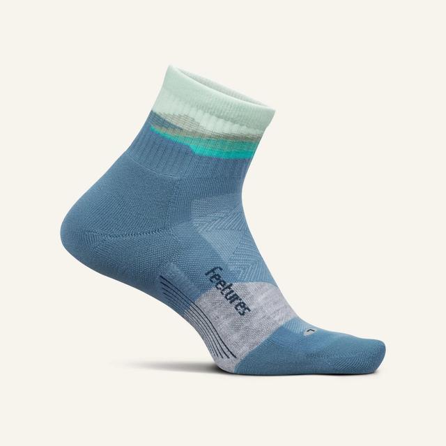 Feetures Trail Max Cushion Quarter Tectonic Blue