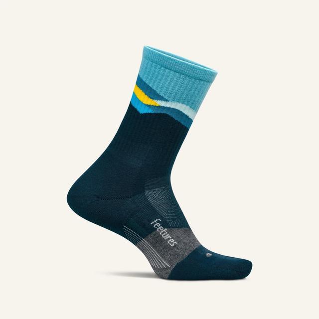 Feetures Trail Max Cushion Mini Crew Mountain High Blue