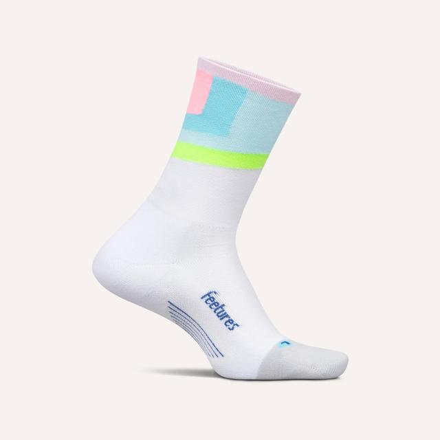 Feetures Elite Light Cushion Mini Crew Candy Court