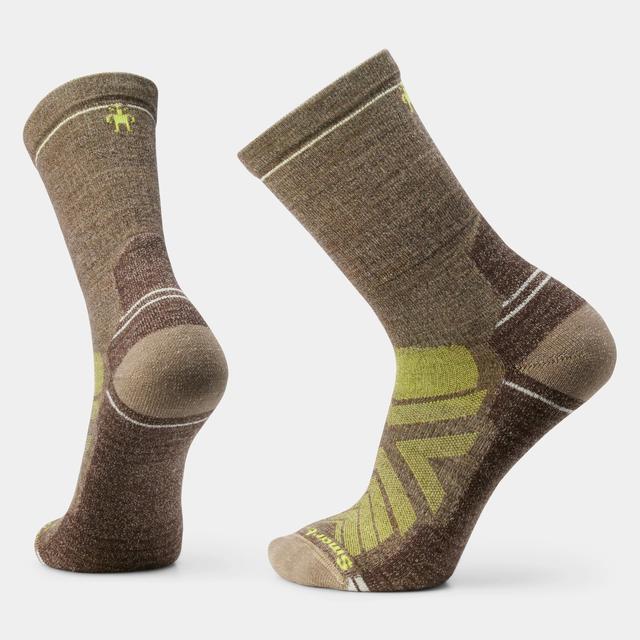Smartwool Unisex Hike Crew Socks Military Olive - Fossil