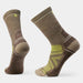 Smartwool Unisex Hike Crew Socks Military Olive - Fossil