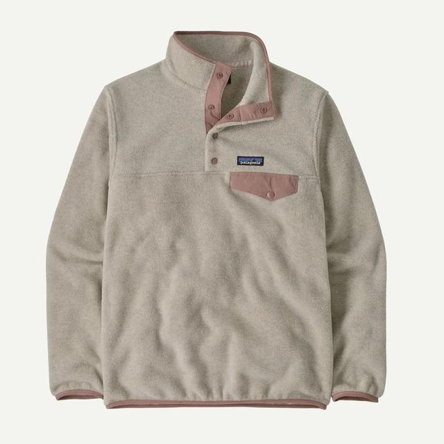 Patagonia Lightweight Synchilla Snap Oatmeal Heather w/Moonrise Taupe