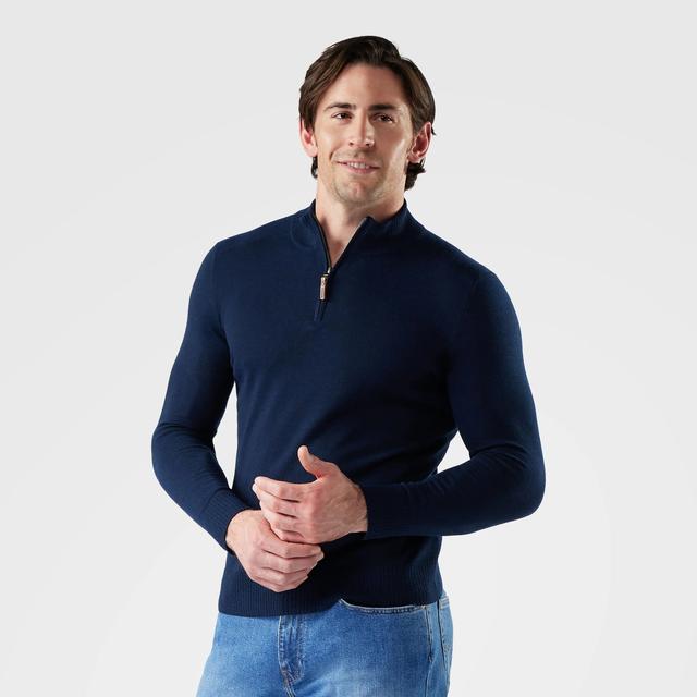Smartwool Sparwood 1/2 Zippers Sweater Deep Navy Heather
