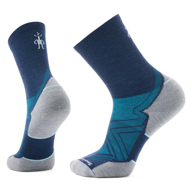 Smartwool Unisex Run Mid Crew Socks Deep Navy