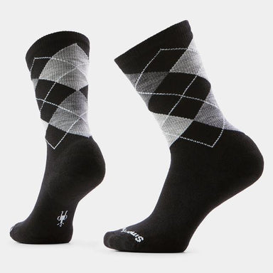 Smartwool Everyday Diamond Jim Argyle Crew Socks Black Black