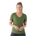 Smartwool Active Ultralite V-neck Short Sleeve Fern Green