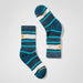 Smartwool Hike Striped Crew Socks Twilight Blue