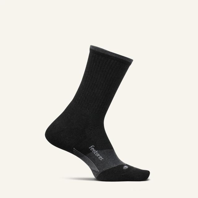Feetures Trail Max Cushion Mini Crew Charcoal