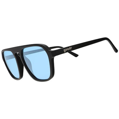 Goodr Retro G Polarized Sunglasses Black Polarized Black/Blue