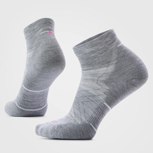 Smartwool Run Ankle Socks Light Gray - White