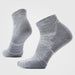 Smartwool Run Ankle Socks Light Gray - White