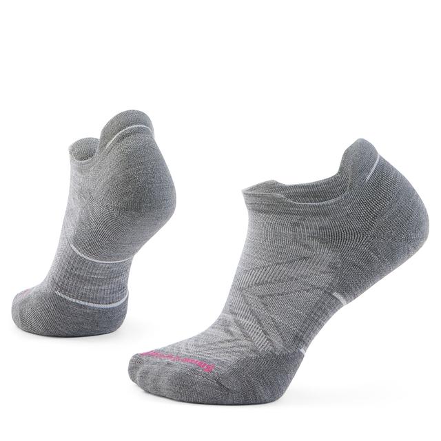 Smartwool Run Targeted Cushion Low Ankle Socks Light Gray/White