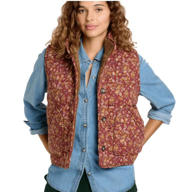 Toad&co Manzana Quilted Sherpa Vest Malbec Print