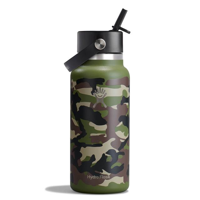 Hydro Flask 32 Oz Wide Mouth With Flex Straw Cap - Woodland Camo
