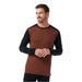 Smartwool Classic All-season Merino Base Layer Long Sleeve Top Sable Brown/Black