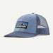 Patagonia P 6 Logo Lopro Trucker Hat Barnacle Blue