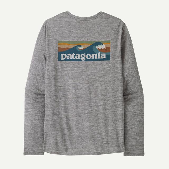 Patagonia L/s Cap Cool Daily Graphic Shirt - Waters Feather Grey