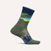 Feetures Trail Max Cushion Mini Crew Tectonic Green