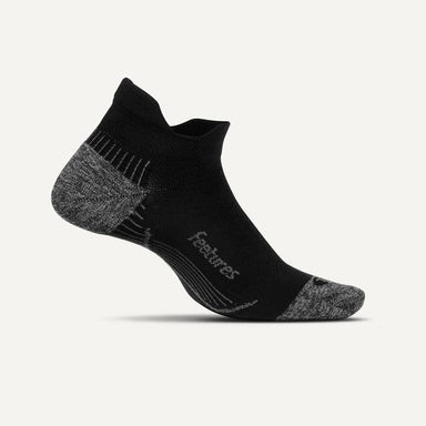 Feetures Plantar Fasciitis Relief Sock Light Cushion Tab Black
