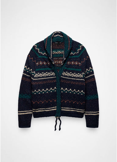 Prana Womens Arctic Poppy Sweater Cardigan Nautical