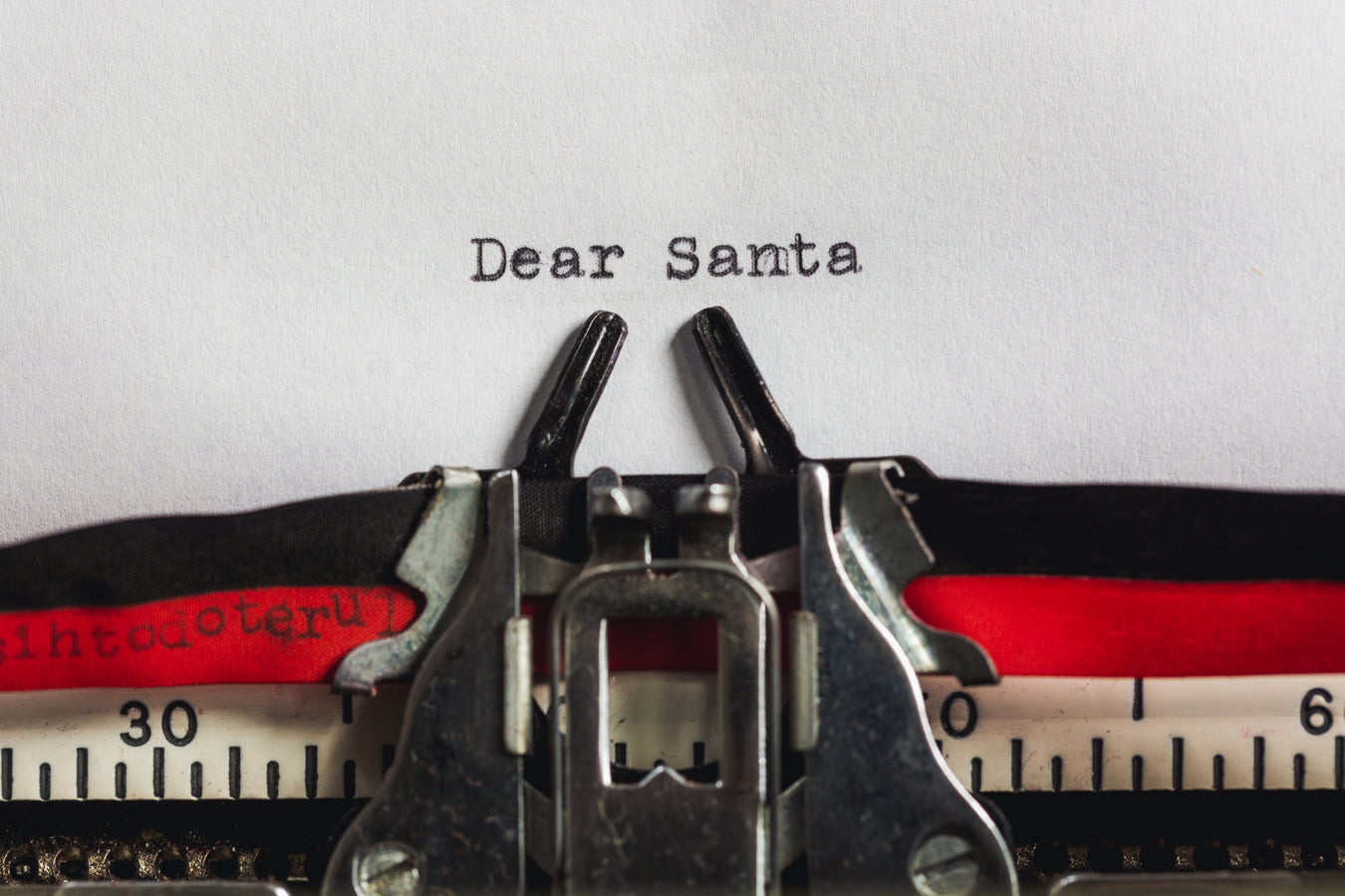dear santa typewriter