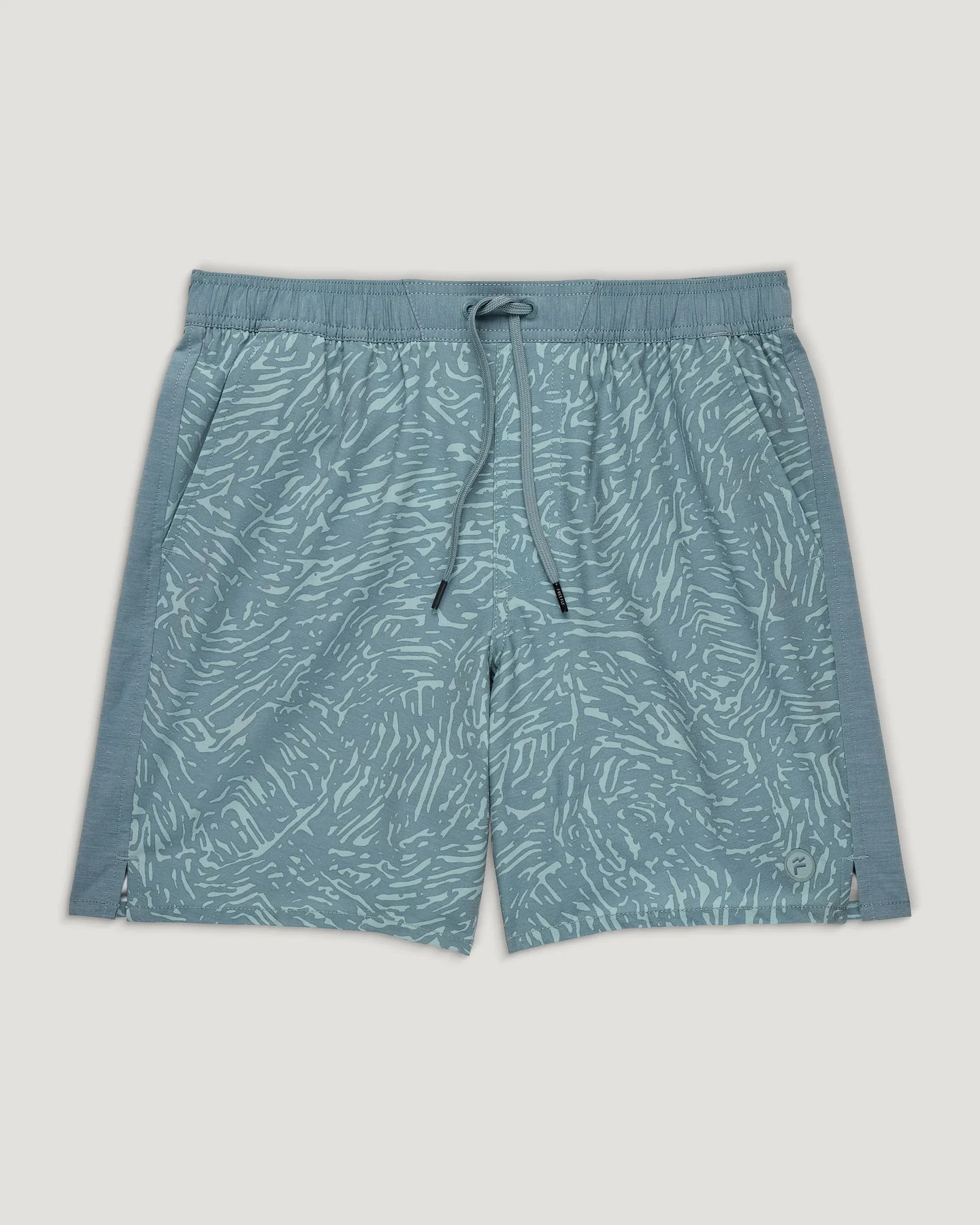 Free Fly Apparel Mens Palmera Trunk - 17 Tidal Flow Print Stormy Sea
