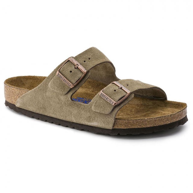 Birkenstock Arizona Soft Footbed Suede Leather Taupe 