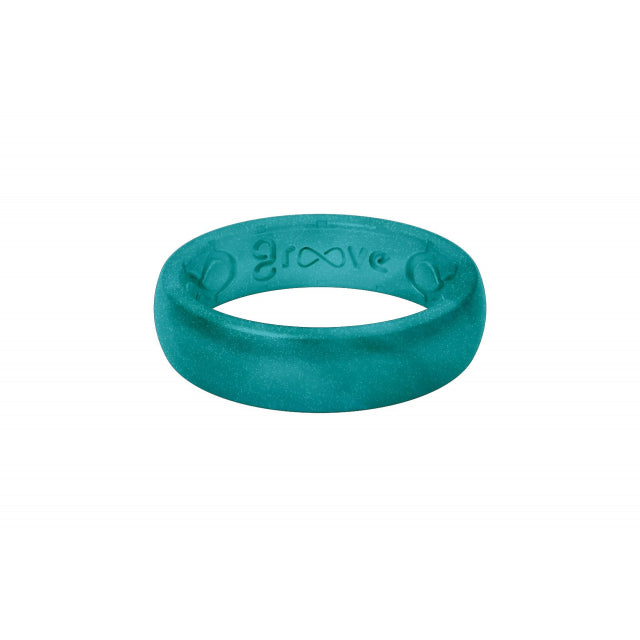 Groove Life Ring Solid Ocean Thin Blue 
