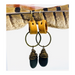 Suzanna Garrett Designs - Leather Rock Drop Earrings