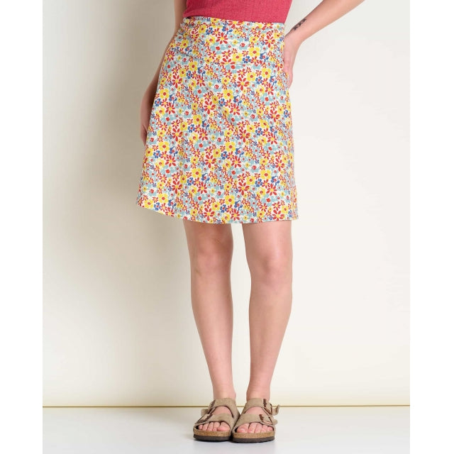 Toad&Co Women's Chaka Skirt Barley Multi Floral Print