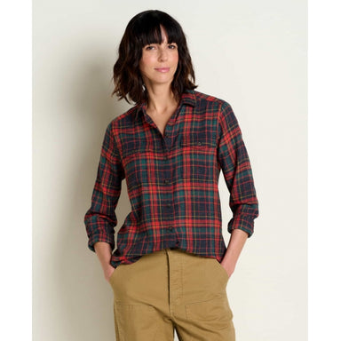 Toad&Co Women's Re-Form Flannel LS Shirt Black 