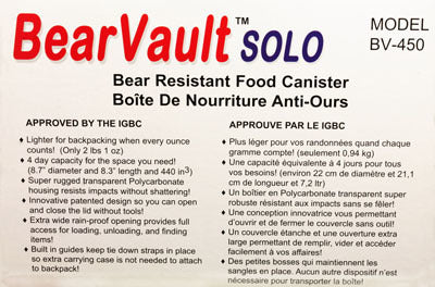 Bear Vault Food Canister - Small
