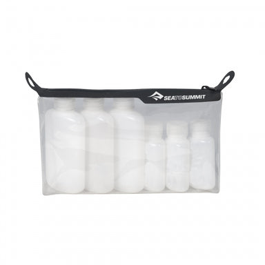 Travelling Light TPU Clear Zip Pouch with 6 Bottles TSA Carry on Size —  Walkabout Outfitter