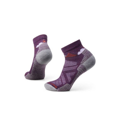 Smartwool Women's Hike Light Cushion Clear Canyon Pattern Ankle Socks Purple Iris